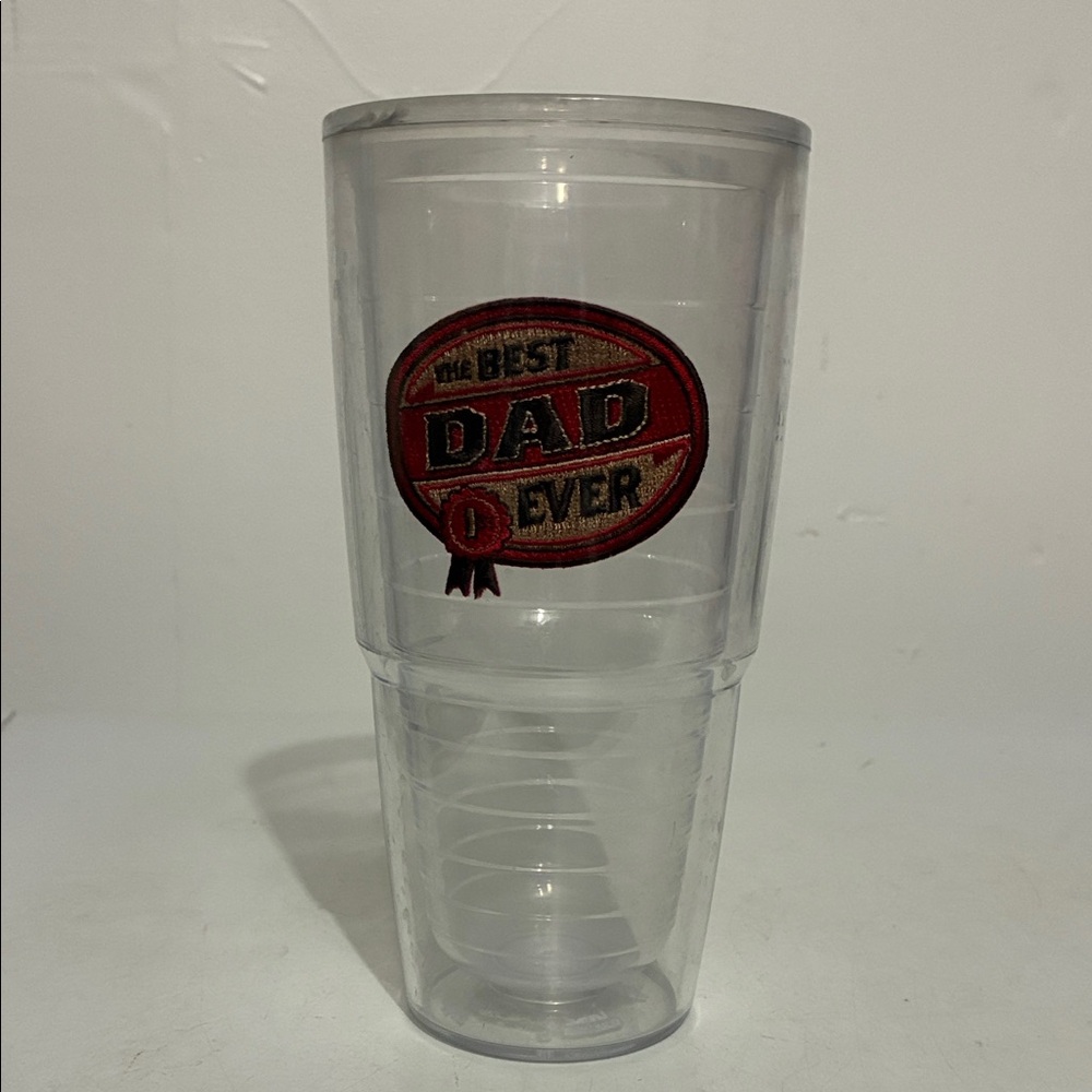 'Best Dad Ever' Patch Clear Tervis Tumbler 24oz